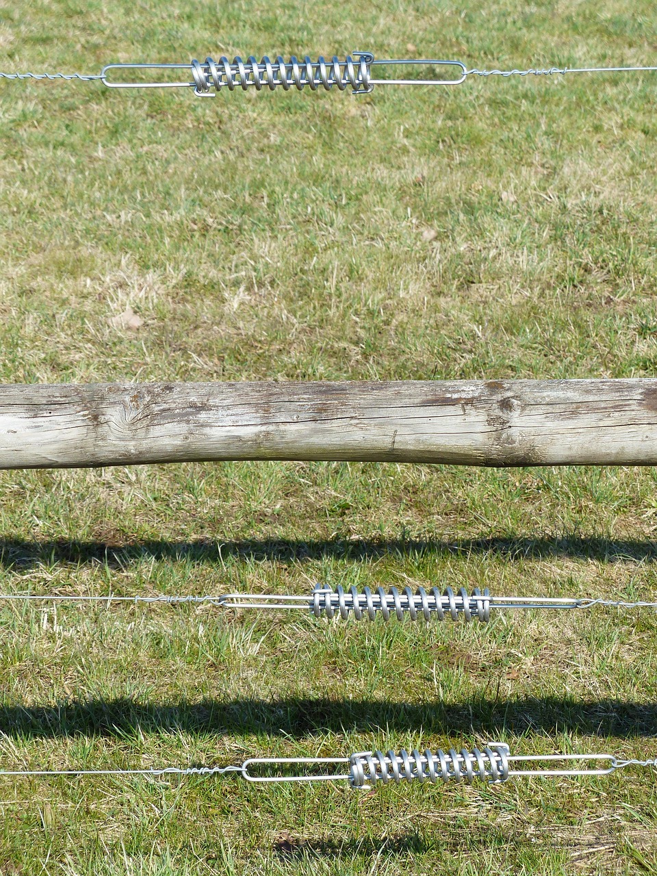 springs, temperature compensation springs, feathers, steel tension spring, stainless steel, metal, pasture fence, electric fence, fence